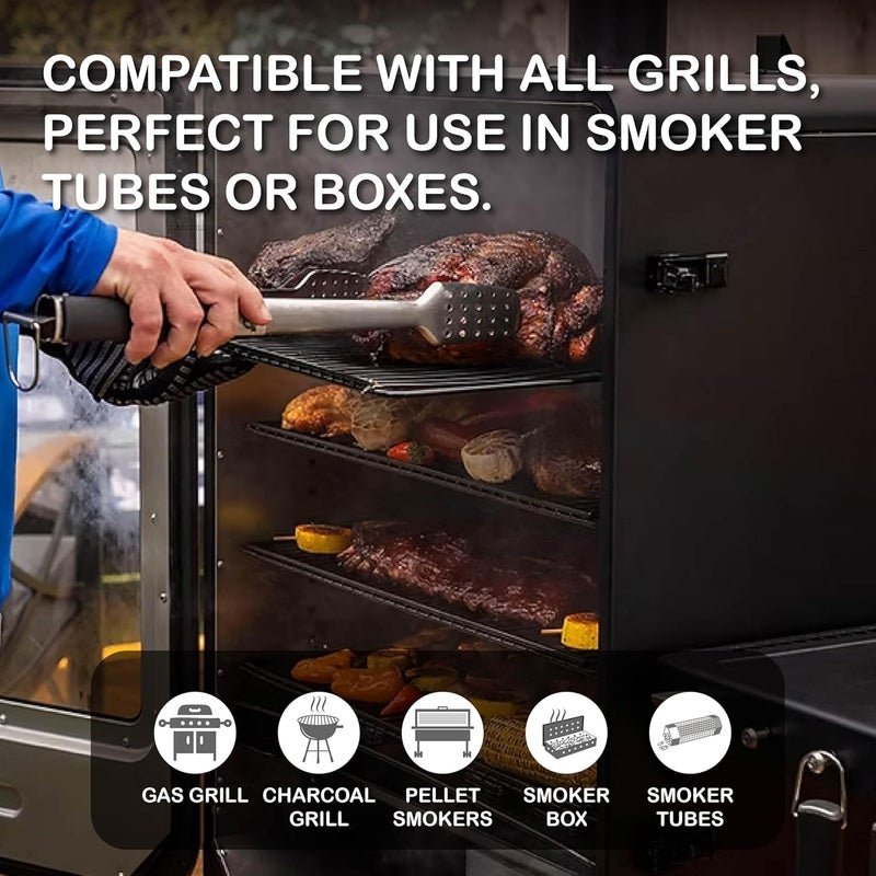 QUBE BBQ Garlic Blend Smoking Pellets | Bold & Savory BBQ Smoke | Use Less, Taste More | All-Natural Smoking Blend for Grills, Smokers, and Tubes | 2lb Bag - Image 5